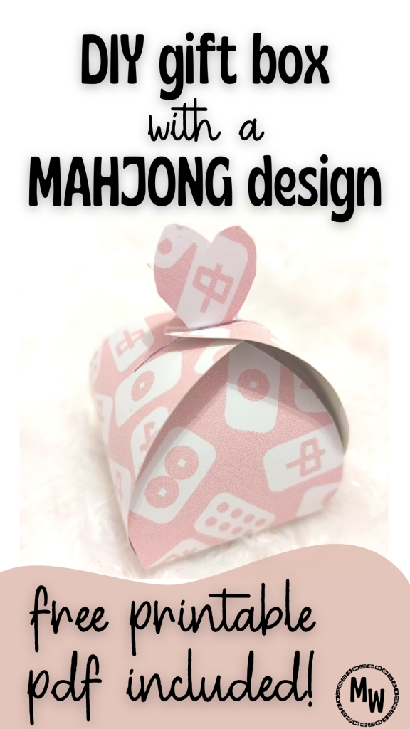 DIY mahjong gift box - free printables