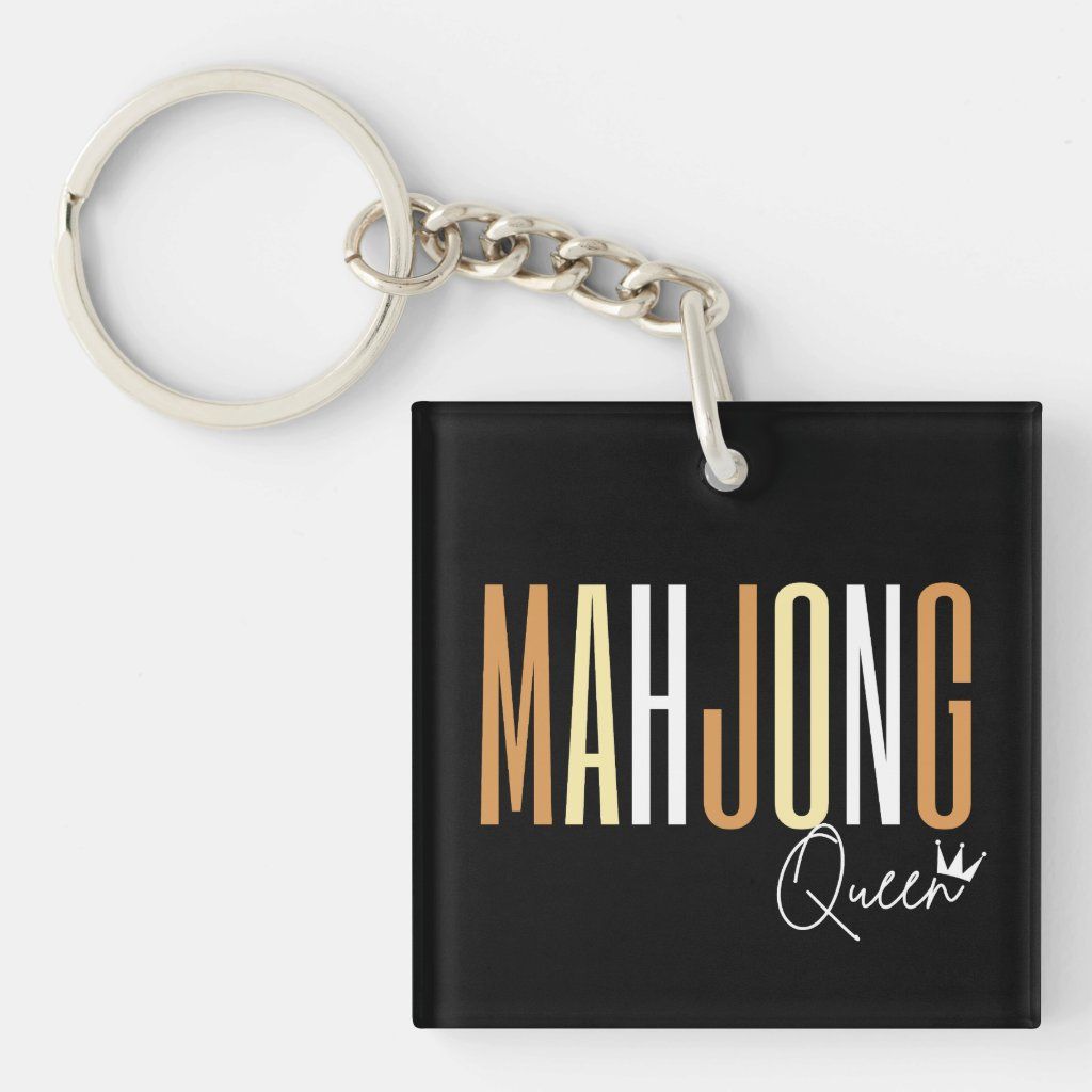 mahjong queen - keychain