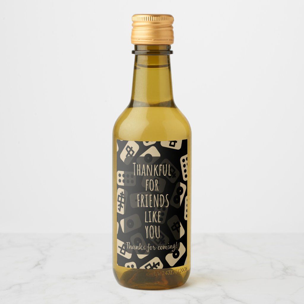 mini drink with customized label