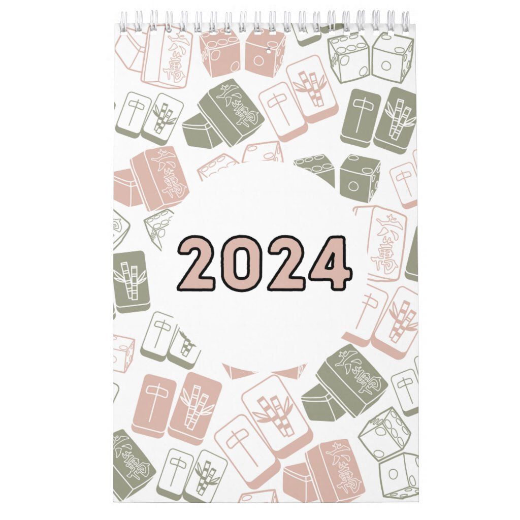 mahjong calendar 2024 monthly planner