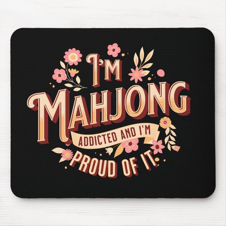 mahjong mousepad funny