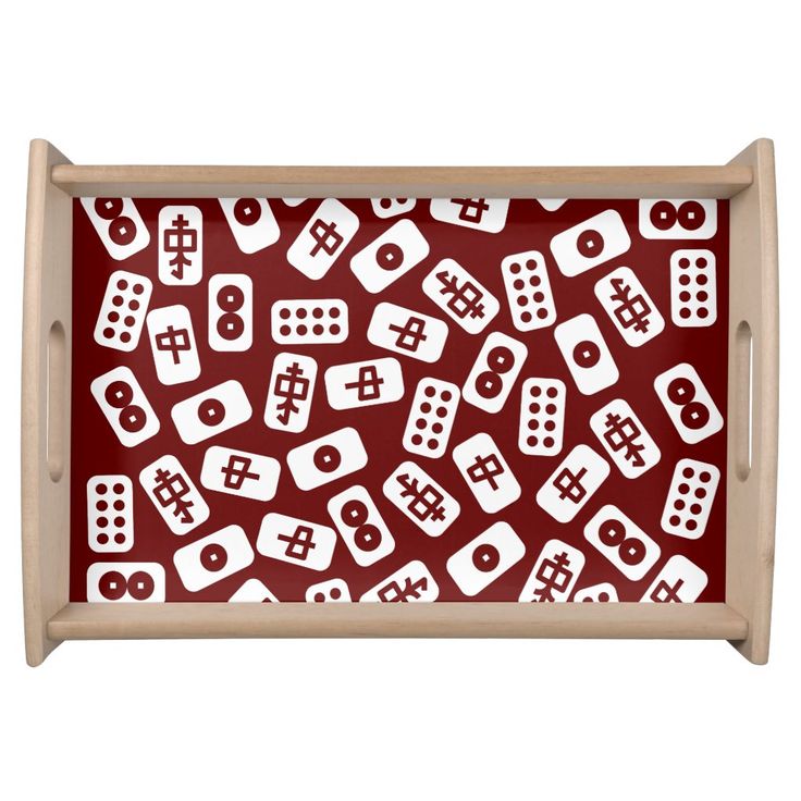 decorative mahjong tiles tray