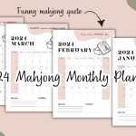 2024 mahjong monthly planner