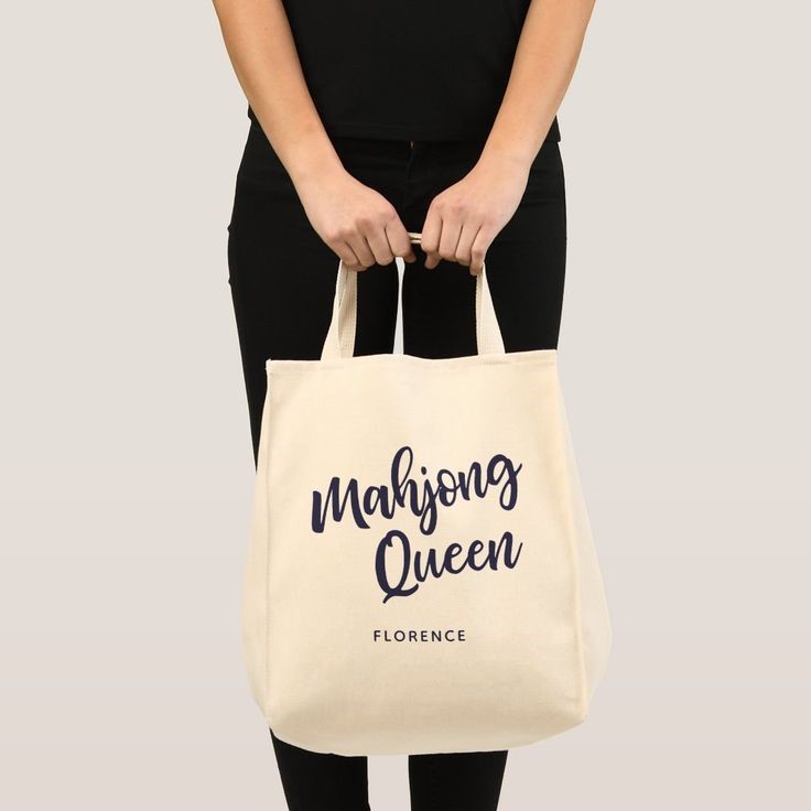 personalized mahjong tote bags