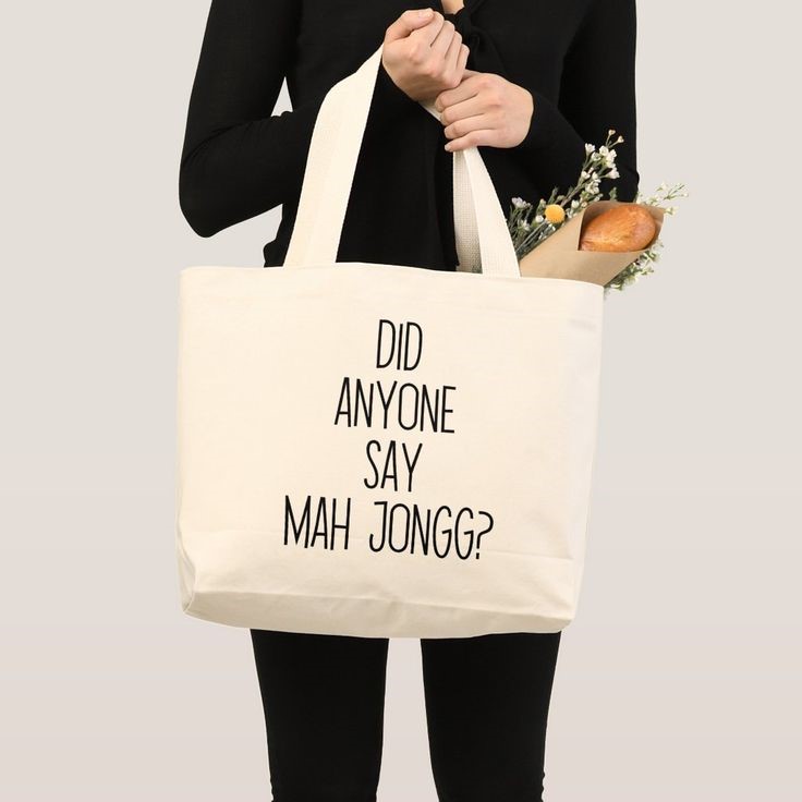 jumbo mahjong tote bag