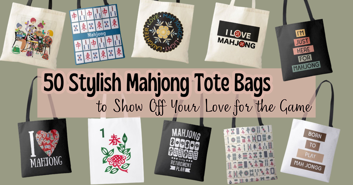 mahjong tote bags